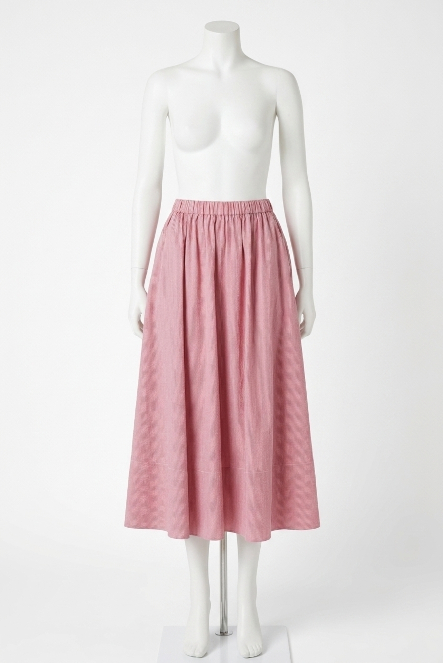 NEW JS71 gracen midi dress in red/white